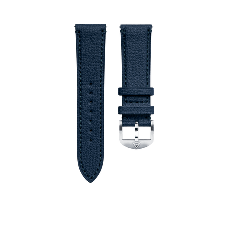 Short Pilot Blue Granolo Leather Strap