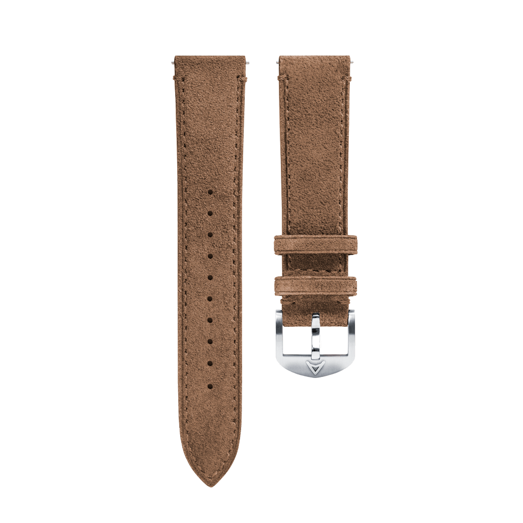 Brown Suede Leather Strap